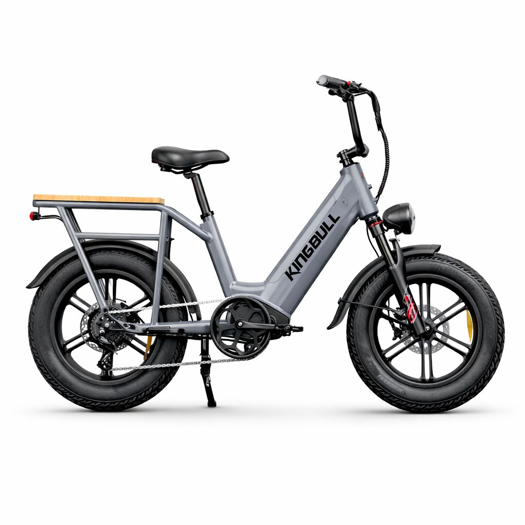 Kingbull 20” HD Long Range Cargo Electric Bike – 750W Fat Tire