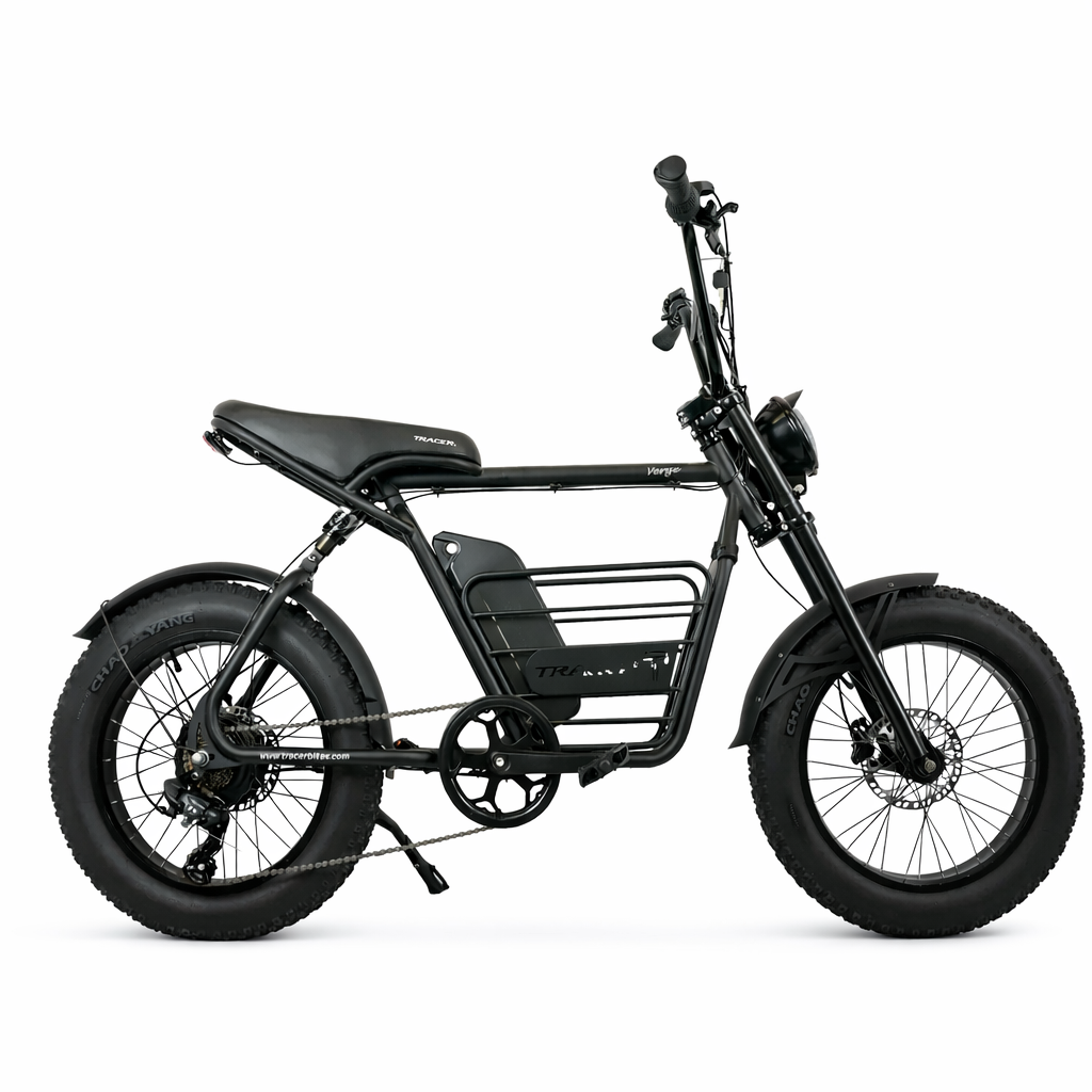 Micargi Verge 800W Fat Tire Electric Bike – 20” Moped Style