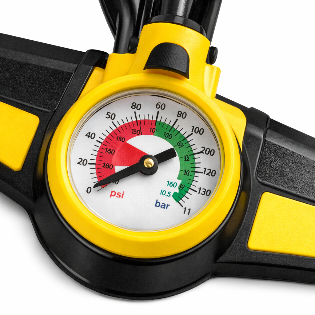 Capstone Alloy Floor Pump w/ Gauge